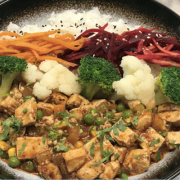 Aubergine and  Tofu (Gluten Free)